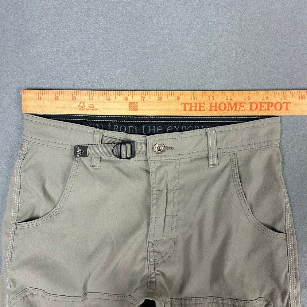 Prana Stretch Zion Hiking Pants Cargo Belted Mens 28x36 Beige M4ST36110 - Picture 5 of 15